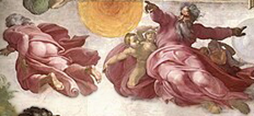 Michelangelo - Sistine chapel ceiling at Wikimedia Commons.