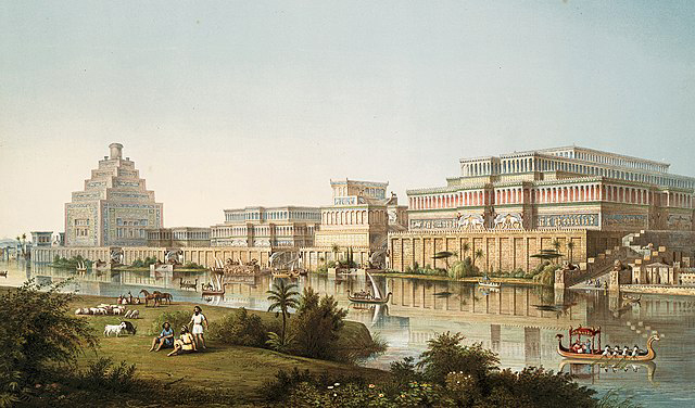 Artist's impression of Nineveh at Wikimedia Commons.