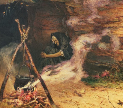 Detail from painting by Edward Frederick Brewtnall  (18461902) at Wikimedia Commons.