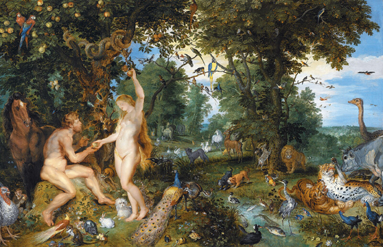 Figures by Rubens, landscape and animals by Brueghel courtesy of Wikimedia Commons.