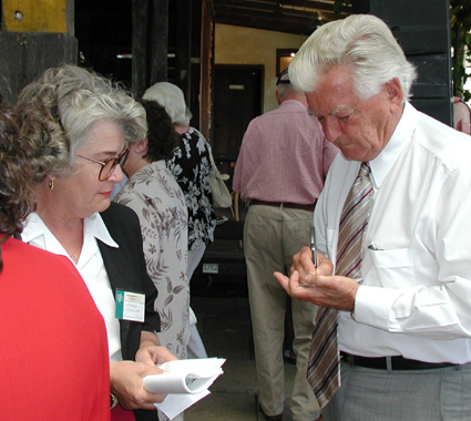 Karen and Bob Hawke, former Prime Minister of Australia.  Photo by Douglas Sutherland-Bruce.