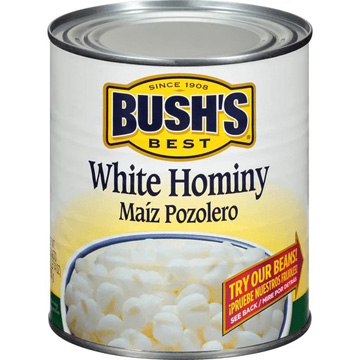 Photo of a can of hominy grits courtesy of Wikimedia Commons.